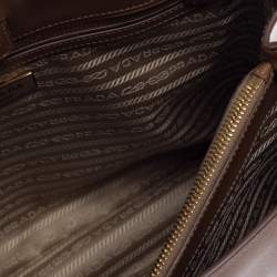 Pre Owned Prada Caramel Saffiano Lux Leather Galleria Tote