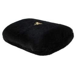 Pre Owned Prada Black Fur Clutch