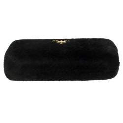 Pre Owned Prada Black Fur Clutch