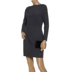 Pre Owned Prada Black Fur Clutch