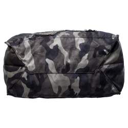Prada Green Camouflage Nylon Skull Shopper Tote Bag