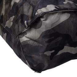 Prada Green Camouflage Nylon Skull Shopper Tote Bag