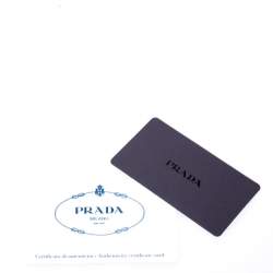 Pre Owned Prada Brown Nappa Leather Aviator Studded Satchel