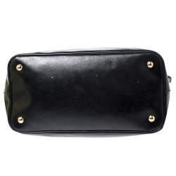 Pre Owned Prada Black Patent Leather Vernic Shopper Tote