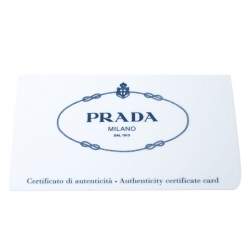 Pre Owned Prada Blue Saffiano Lux Leather Parabole Tote