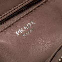 Pre Owned Prada Black Leather Bauletto Bag
