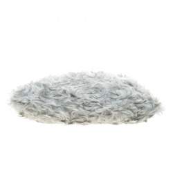 Pre Owned Prada Maroon/Grey Fur Clutch