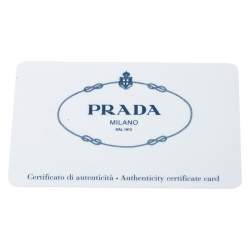 Pre Owned Prada Black/Dark Brown Nylon and Leather Tote