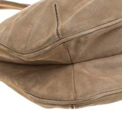 Pre Owned Prada Cammello Suede Camoscio Hobo