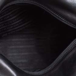 Pre Owned Prada Black Leather Shoulder Bag