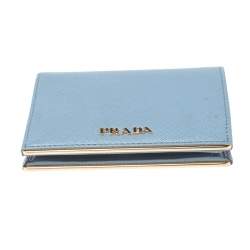 Pre Owned Prada Astrale Saffiano Metal Leather Bifold Wallet
