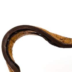 Pre Owned Prada Ocra Yellow Saffiano Leather Bauletto Bag