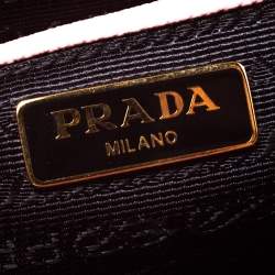 Pre Owned Prada Pink Leather Pattina Shoulder Bag