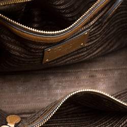 Pre Owned Prada Tan Vitello Leather Tote