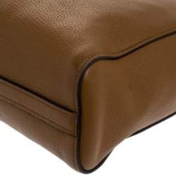 Pre Owned Prada Tan Vitello Leather Tote