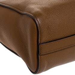 Pre Owned Prada Tan Vitello Leather Tote