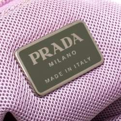 Prada Pink Python and Nylon Messenger Bag