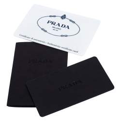 Pre Owned Prada Red Nylon Stampat Heart Print Canapa Tote