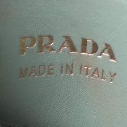 Pre Owned Prada Grey Saffiano Cuir Leather Medium Double Handle Tote