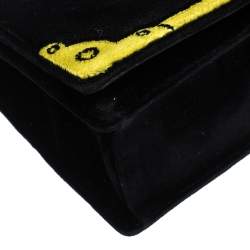 Pre Owned Prada Multicolor Velvet Trompe L'oeil Cahier Shoulder Bag