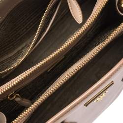 Pre Owned Prada Beige Saffiano Leather Parabole Tote