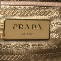 Pre Owned Prada Beige Saffiano Leather Parabole Tote