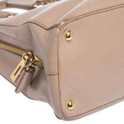 Pre Owned Prada Beige Saffiano Leather Parabole Tote