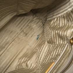 Pre Owned Prada Grey Saffiano Lux Leather Tote