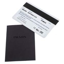 Pre Owned Prada Grey Saffiano Lux Leather Tote