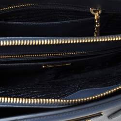 Pre Owned Prada Navy Blue Saffiano Lux Leather Parabole Tote