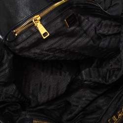 Pre Owned Prada Black Tessuto Nylon Origami Pleated Tote