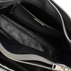 Pre Owned Prada Grey Saffiano Lux Leather Double Handle Tote