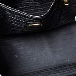Pre Owned Prada Black Saffiano Lux Leather Large Gardener's Tote