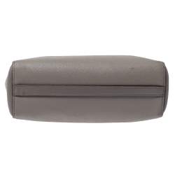 Pre Owned Prada Grey Saffiano Lux Leather Tote