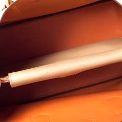 Pre Owned Prada Beige Saffiano Cuir Leather Medium Double Handle Tote