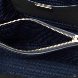 Pre Owned Prada Moose Green Saffiano Leather Dome Satchel