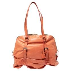 Pre Owned Prada Pomelo Leather New Look Satchel