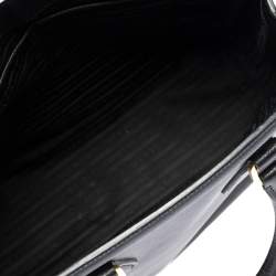 Pre Owned Prada Black Saffiano Lux Leather Parabole Tote