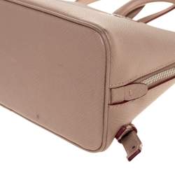 Pre Owned Prada Beige Saffiano Lux Leather Promenade Backpack