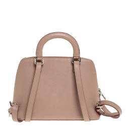 Pre Owned Prada Beige Saffiano Lux Leather Promenade Backpack