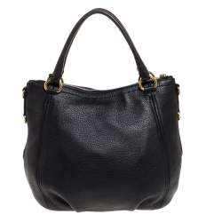Pre Owned Prada Black Vitello Daino Leather Tote