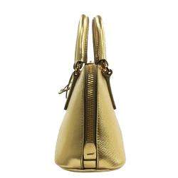 Prada Gold Saffiano Lux Leather Galleria Mini Bag Prada | The Luxury Closet