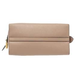 Pre Owned Prada Beige Saffiano Leather Medium Esplanade City Tote