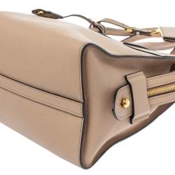 Pre Owned Prada Beige Saffiano Leather Medium Esplanade City Tote