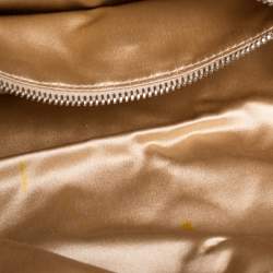 Pre Owned Prada White Leather Embellished Flap Bag