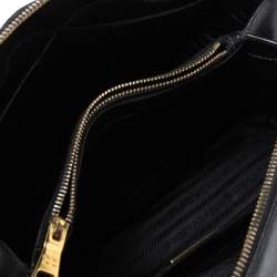 Pre Owned Prada Black Saffiano Lux Leather Medium Promenade Bag