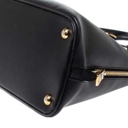Pre Owned Prada Black Saffiano Lux Leather Medium Promenade Bag