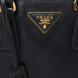 Pre Owned Prada Black Saffiano Lux Leather Small Promenade Crossbody Bag