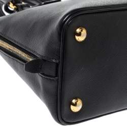 Pre Owned Prada Black Saffiano Lux Leather Small Promenade Crossbody Bag