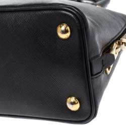 Pre Owned Prada Black Saffiano Lux Leather Small Promenade Crossbody Bag